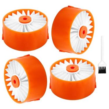 Imagem de Substituição do filtro BSV2020G para aspirador de pó sem fio Black & Decker compatível com BSVF1 BSV2020 BSV2020G e BSV2020P. Substitua a peça nº N665227 (pacote com 4 filtros BSV2020G + 1 escova de limpeza)