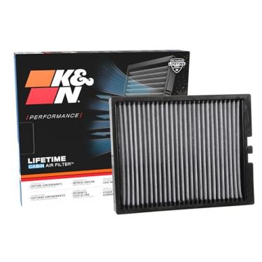 Imagem de K&N Filtro de ar de cabine LIFETIME: Premium, lavável, ar limpo para sua cabine: compatível com Ford 2015-2025: Mustang, Bullit, Mach 1, GT350, Shelby, GT500, VF2053