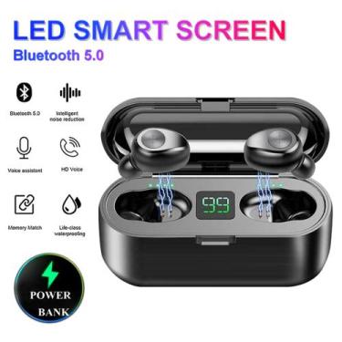 Imagem de F9 Bluetooth 5.0 Fones de ouvido sem fio Bluetooth TWS - Andoer