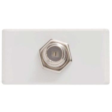 Imagem de Módulo para Tomada TV SAT Coaxial Direta Branco Tramontina