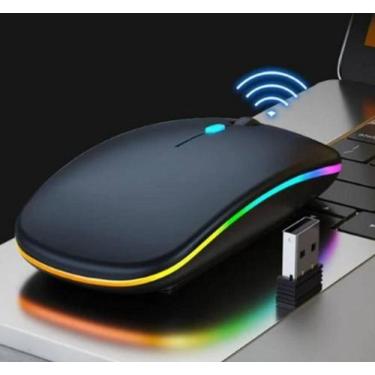 Imagem de Mouse Sem Fio Recarregável Silencioso Para Notebook Dell - HRebos