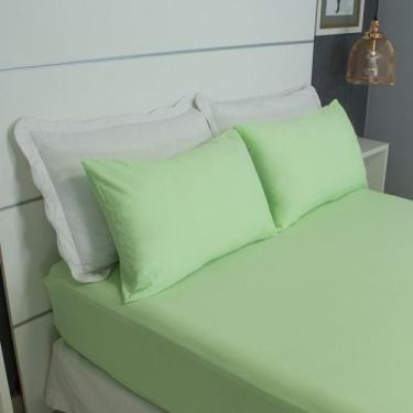 Imagem de Kit 10 Fronha Avulsa Malha Liso 100% Algodão - Cozzilar,  Verde Bebê