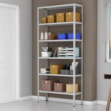 Imagem de Estante Aço 6 Prateleiras 42Cm Capacidade 120kg Cinza - W3