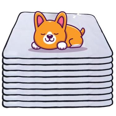 Imagem de 9 Caminhas para Cães e Gatos Dobrável 200 Lavagens 100x70 Branco com B