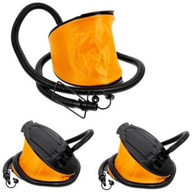 Imagem de STOBAZA 3 peças bomba de pé bomba portátil tampa de ventilação PVC bola bomba infantil suporte de garrafa de água multifuncional bomba borboleta brincos para mulheres bomba de fole bomba de ar ao ar