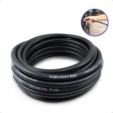 Imagem de Mangueira de Ar 15m 5/16 500psi Para Compressor - Evotek, Preto