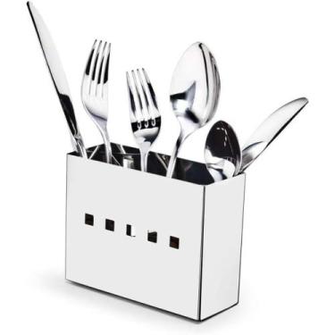 Imagem de Porta Talheres Aço Inox para Escorredor de Pratos e Louças Cozinha Mak
