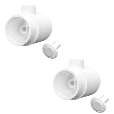 Imagem de Kit 2 Canhões Hidromassagem Piscina ABS 1 1/2'' - Brustec
