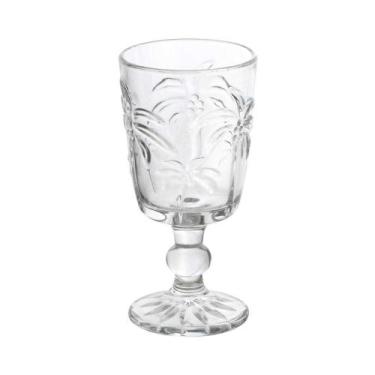 Imagem de Taça de Vidro Tropical Palm Tree Tropical Cor Transparente  para Água 