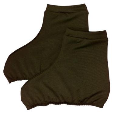 Imagem de Polaina Cobre Botas Capa Para Patins Patinashow Verde Militar, P