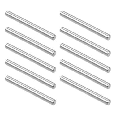 Imagem de TOP-VIGOR 10 pinos de suporte de prateleira de pino de cavilha de 4 mm x 35 mm, pino de suporte cilíndrico de aço inoxidável 304 elementos de fixação tom prateado