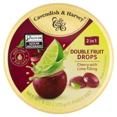 Imagem de Bala Cereja Sour Cherry Recheio Limão Cavendish Harvey 175Gr - Cavendi