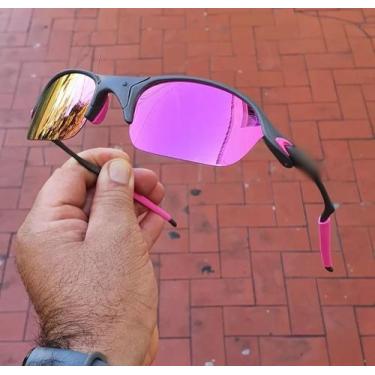 Imagem de Oculos de Sol Romeo2 Rosa Pink X-Metal Juliet Polarizado Lupa Pinada P