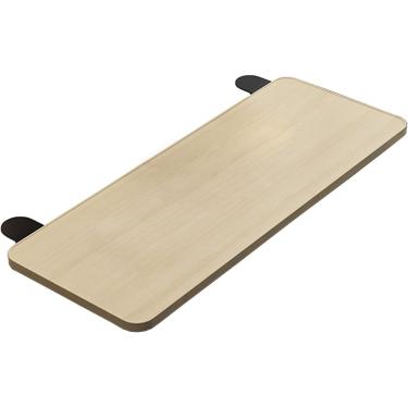 Imagem de Bandeja extensora de mesa, bandeja extensora de mesa ergonômica, bandeja dobrável para gaveta de teclado, gaveta para teclado, braçadeira sem punção (disponível em três tamanhos), teca, 52 c