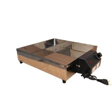 Imagem de Marmiteiro elétrico de mesa para 6 marmitas MaqInox Equipamentos , 110