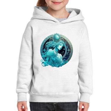 Imagem de Moletom Infantil Aquário Sígno - Foca na Moda, Branco, 4