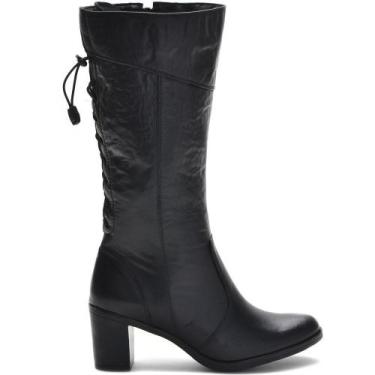 Imagem de Botas Femininas Cano Médio Salto Grosso 2000/01 Preto - BMBRASIL, 35
