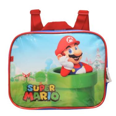 Imagem de Lancheira Infantil Térmica Super Mario Bros Luxcel Escolar, Lancheira 