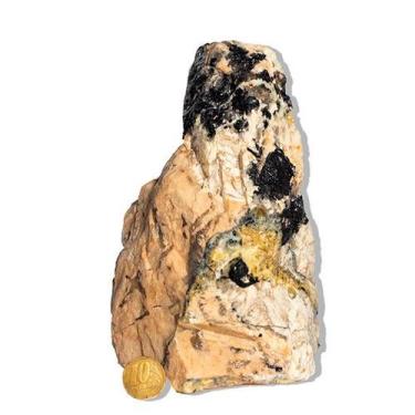 Imagem de 01 Turmalina Preta No Feldspato Pé Serrado 1 A 2kg +- 17cm B - Cristai