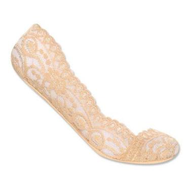 Imagem de 12 Pares Meias De Renda Sapatilho Invisível C/ Cilicone - Não Informad