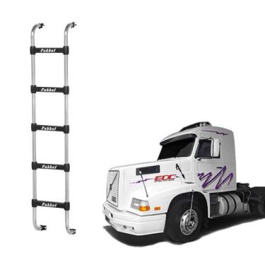 Imagem de Escada Volvo Edc/Edc Gold Cromado 5 Degraus 1800mm - Fabbof