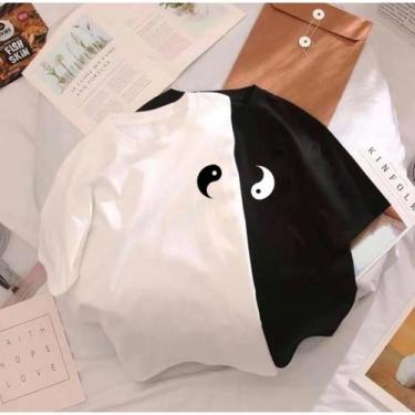 Imagem de Kit 2 Camisetas Casal Namorados Yin Yang - GHSTOREOFICIAL, GG