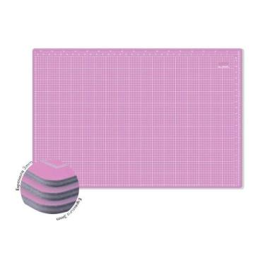 Imagem de Base De Corte A1 90x60 Patchwork Scrapbook Artesanato Rosa - Levolpe