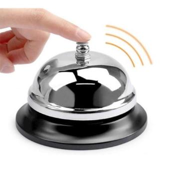Imagem de Sino Sineta Campainha Mesa Recepção Balcão Hotel Restaurante Auxiliado