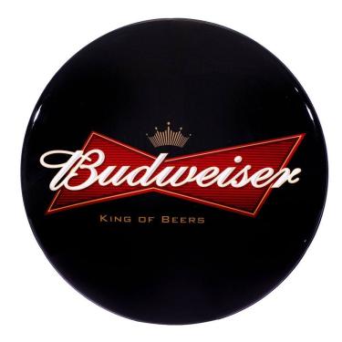 Imagem de Luminoso de Parede Cerveja Budweiser Retrô Vintage para Bar, Garagem, Churrasqueira, Espaço Gourmet