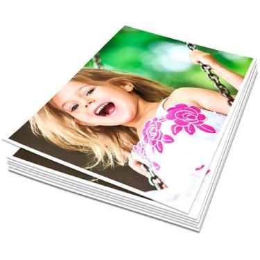 Imagem de Papel Fotográfico Adesivo 115g A3 297mm x 420mm Glossy Branco Brilhant