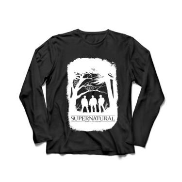 Imagem de Camiseta Manga Longa Masculina Supernatural Série - Ultrav Store, Pret