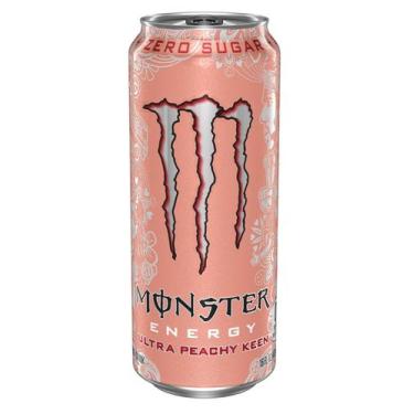 Imagem de Energético Ultra Peachy Keen Zero Açúcar Monster Lata 473ml