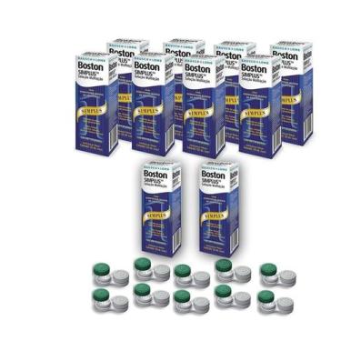 Imagem de BOSTON SIMPLUS SOLUÇÃO MULTIAÇÃO 120ml + Estojo - 10 caixas - Bausch&L