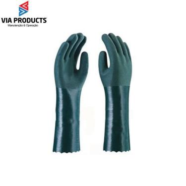 Imagem de Luva PVC 46cm Verde Forrada Soft - Luva Forrada