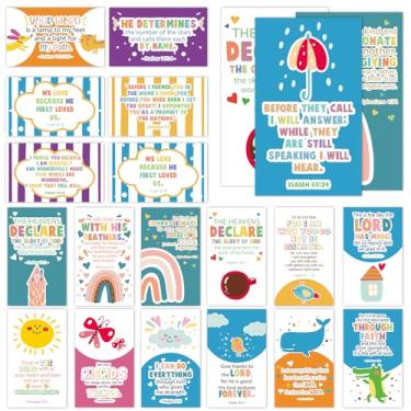 Imagem de 60 cartões de oração mini escrituras com versículos bíblicos variados para estudos bíblicos, presentes cristãos religiosos inspiradores para família - JK0406