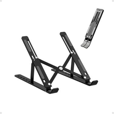 Imagem de Suporte De Notebook De Plastico Ajustável Para Notebook De 6 Ângulos Ajustável De Platico Dobrável E Ergonômico Para Desktop Portátil Compatível Com Macbook, Ipad, Hp, Dell, Lenovo DM SHOPP