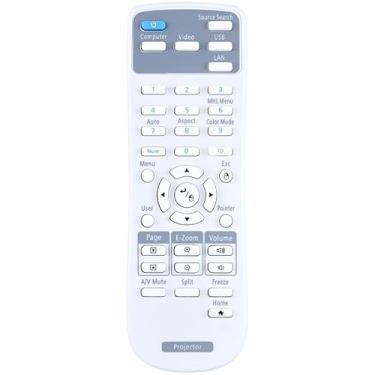 Imagem de Controle remoto de substituição 2173589 para Epson BrightLink 685Wi+ 685Wi 695Wi+ 695Wi 696Ui 710Ui 675Wi+ 675Wi 680Wi Home Cinema LS100 PowerLite 670 675W 680 685W 700U