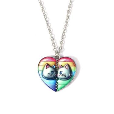 Imagem de Colares com pingente de borboleta para melhores amigos, conjunto de 2, Small, Metal, Sem Pedra Preciosa