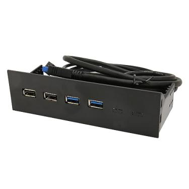 Imagem de Hub USB C para painel frontal de 13,3 cm, USB2.0, 2 USB3.0 de alta velocidade, placa de expansão de computador de 13,3 cm, 4 portas