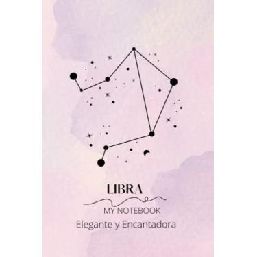 Imagem de My Notebook Libra 108 paginas, cuaderno de signos zodiacales a rayas: Libreta de Notas Estilo Minimalista con estrella zodiacal por Gigi De La Ro