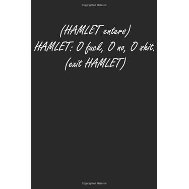 Imagem de Hamlet enters: Notizbuch DIN A5 Blanko 120 Seiten Hamlet Roman Literatur Zitate Sprüche Mittelalter Lehrer Bücher Geschenkidee & Weihnachten Reise ... Planer Tagebuch Notizheft Notizblock