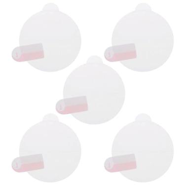 Imagem de HARFINGTON 5 películas protetoras de tela de vidro de relógio HD de 37 mm HD de alta definição antiarranhões à prova d'água TPU universal redondo protetor de tela inteligente (para tela plana)