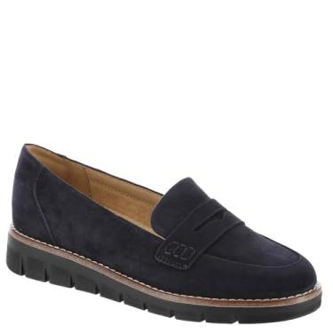 Imagem de Easy Spirit Mocassim Velia feminino, Camurça azul escuro, 34