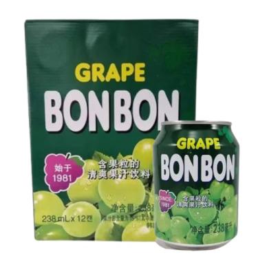 Imagem de Suco de Uva Verde Bonbon Caixa com 12 Latas de 238ml