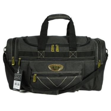 Imagem de Bolsa de Viagem Lona Reforçada 50l KvnJA7011-21 - Keuven, Preto