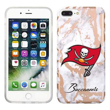 Imagem de Prime Brands Group Capa de celular para Apple iPhone 8 Plus/7 Plus/6S Plus - Branco/Ouro rosa - Licenciado pela NFL Tampa Bay Buccaneers