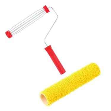 Imagem de Rolo para Textura Cabelo de Anjo 23cm com Suporte Gaiola