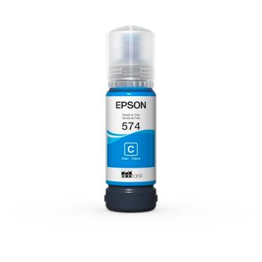 Imagem de Garrafa De Tinta Original Epson Ecotank T574 Ciano Fotográfica - T574220