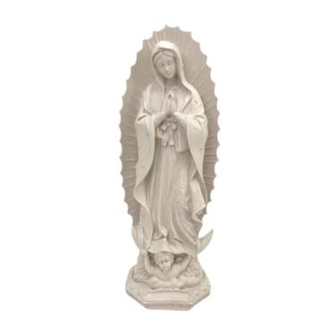 Imagem de Ｂｅｓｇａ Estátua da Bem-Aventurada Maria Escultura Religiosa Ornamento de Mesa Nossa Senhora de Fátima Estatueta Decoração de Natal para Casa Ornamento para, Style F