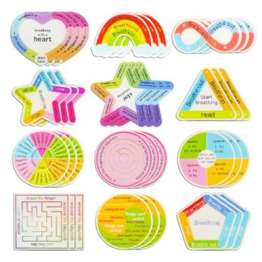 Imagem de Adesivos sensoriais para alívio da ansiedade Tastin Calm Strips, materiais seguros e à prova d'água - Ideal para conselheiros escolares, professores, estudantes, funcionários de escritório,